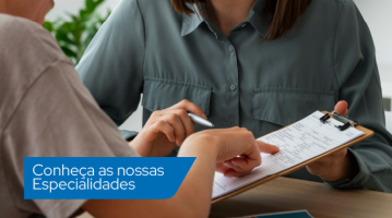 Consultas e especialidades